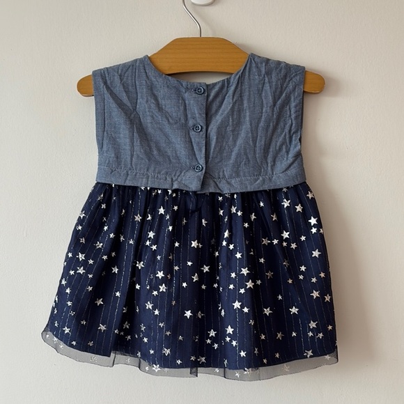 GAP Kids Blue Starry Dress - Picture 2 of 3